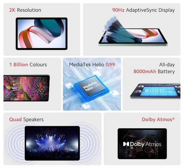 Redmi首款平板发布 2K 90Hz高刷屏 横扫千元市场